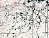 1891 Map of Nevada City Nevada County California