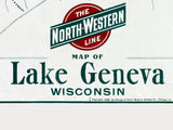 1906 Map of Lake Geneva Wisconsin