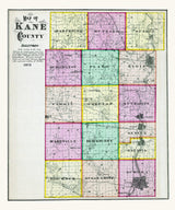 1872 Map of Kane County Illinois