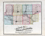 1875 Map of Douglas County Illinois