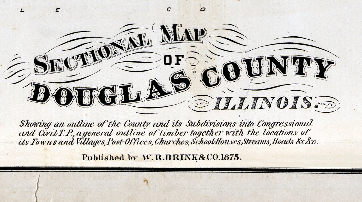 1875 Map of Douglas County Illinois