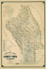 1895 Map of Napa County California