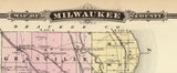 1878 Map of Milwaukee County Wisconsin