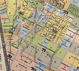 1884 Map of Los Angeles California