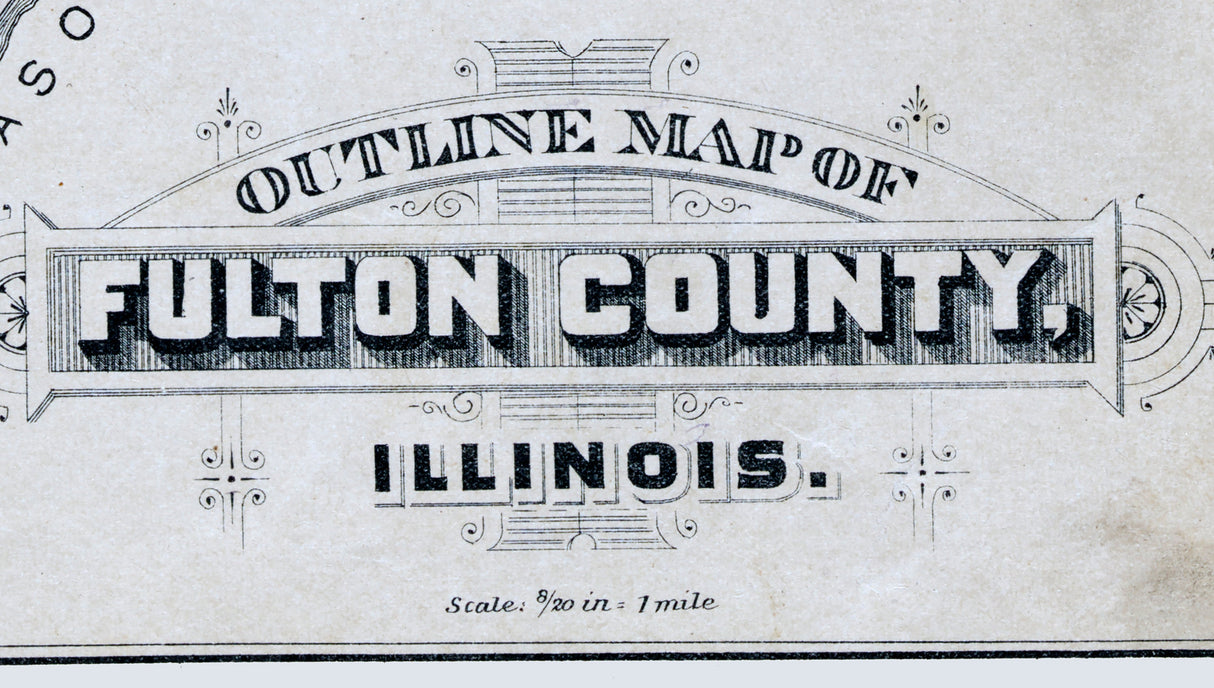 1895 Map of Fulton County Illinois