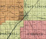 1910 Map of Logan County Illinois