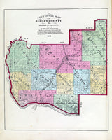 1872 Map of Jersey County Illinois