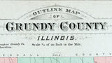 1892 Map of Grundy County Illinois