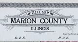 1892 Map of Marion County Illinois