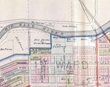 1900 Map of Shelbyville Shelby County Indiana