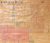 1875 Farm Line Map of Hancock County Indiana