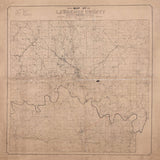 1899 Farm Line Map of Lawrence County Indiana