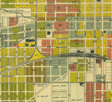 1891 Map of Anderson Indiana