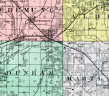 1892 Map of McHenry County Illinois