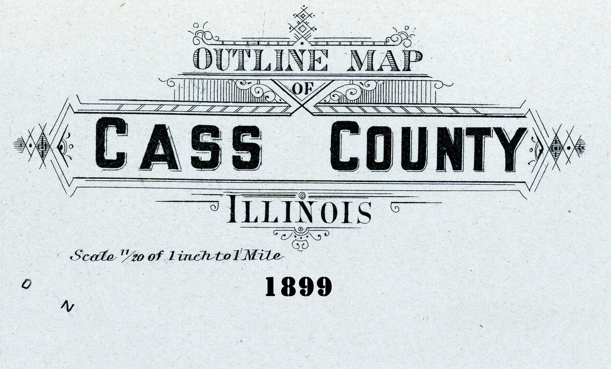 1899 Map of Cass County Illinois