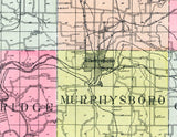 1901 Map of Jackson County Illinois