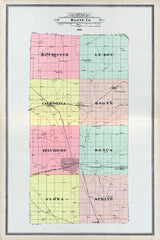 1905 Map of Boone County Illinois