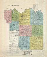 1910 Map of Pike County Indiana