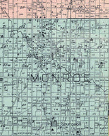 1910 Map of Pike County Indiana