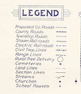 1916 Farm Line Map of Morgan County Indiana