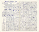 1916 Farm Line Map of Morgan County Indiana