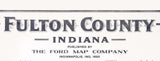 1920 Farm Line Map of Fulton County Indiana