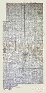 1921 Farm Line Map of Martin County Indiana