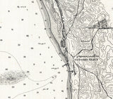 1893 Nautical Chart of Santa Monica Bay California
