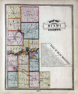 1877 Map of Miami County Indiana