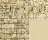 1900 Map of St Joseph County Indiana