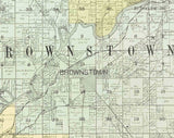 1917 Map of Jackson County Indiana