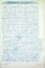 1923 Farm Line Map of Putnam County Indiana