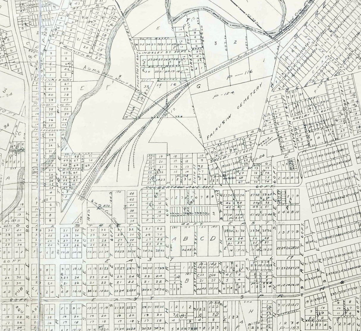 1924 Map of New Albany Indiana