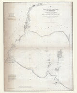 1849 Nautical Chart of West End of Lake Erie and Detroit River