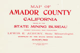 1903 Map of Amador County California