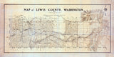 1910 Map of Lewis County Washington