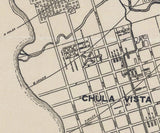 1914 Map of San Diego California