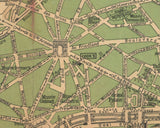 1920 Map of Paris France