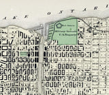 1867 Map of Oswego Oswego County New York