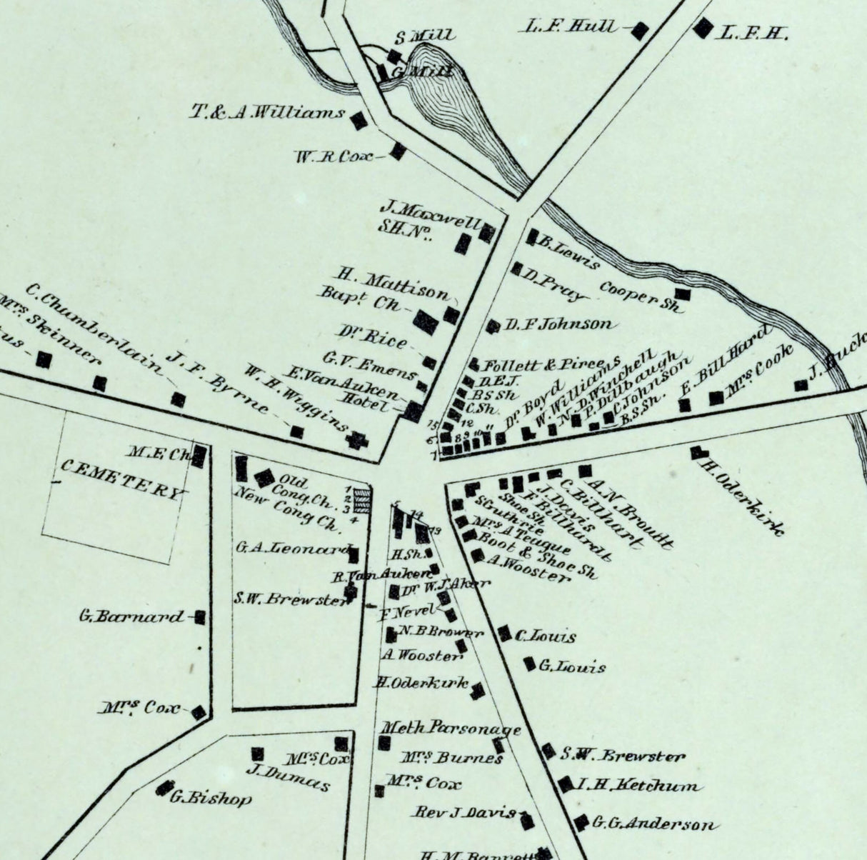 1867 Map of Hannibal Oswego County New York