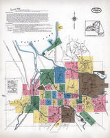 1919 Map of Ithaca Tompkins County New York