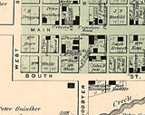 1875 Map of Napoleon Holmes County Ohio