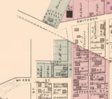 1876 Map of Dexter City Noble County Ohio