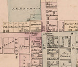 1876 Map of Sharon Noble County Ohio