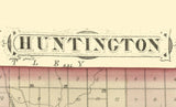 1879 Map of Huntington County Indiana