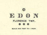 1894 Map of Edon Williams County Ohio