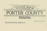 1921 Map of Porter County Indiana