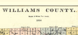 1894 Map of Williams County Ohio