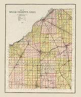 1912 Map of Wood County Ohio