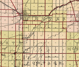 1912 Map of Wood County Ohio